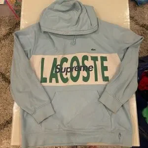 Supreme | Shirts | Supreme Lacoste Logo Panel Hooded